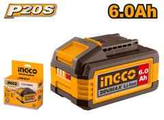 INGCO 20V 6.0Ah Lithium-Ion Battery P20S (FBLI2126)