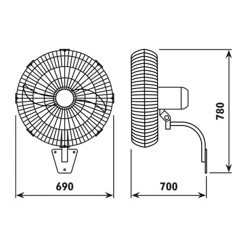 FAN INDUSTRIAL WALL 26