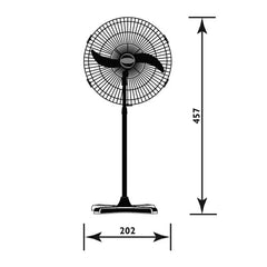 FAN INDUSTRIAL STANDING 26"3 SPEED 230W