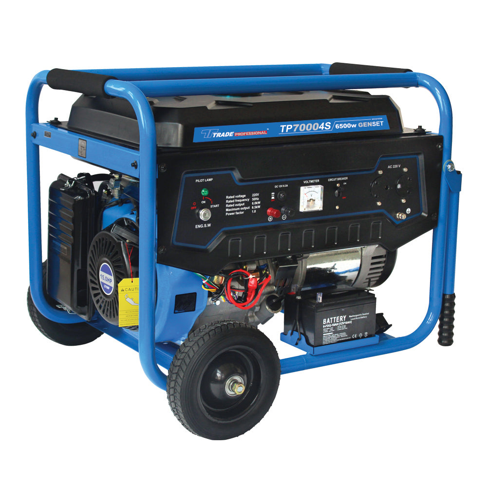 TRADE PROFESSIONAL TP 7000 4S 6.5kW Petrol Generator - Heavy-Duty Power for Job Sites & Backup