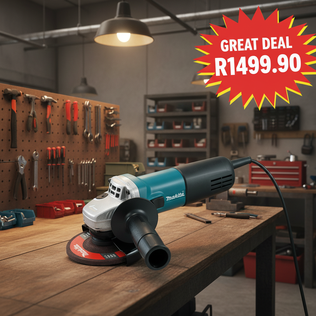 Makita 115mm 840W Angle Grinder Slim Body Set | 9557HNG | Build It Hillcrest