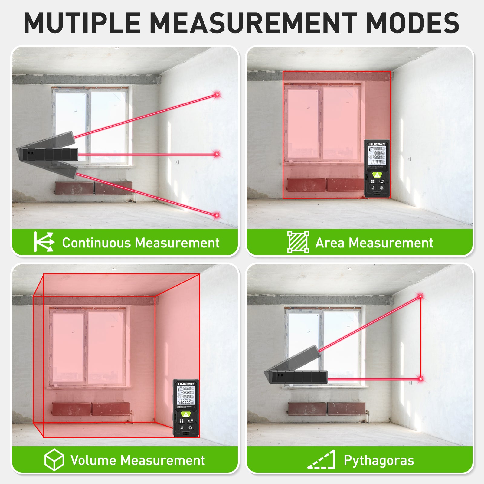Huepar DM-LM100 Laser Distance Measure