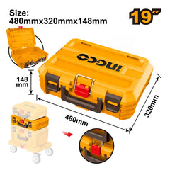 Ingco Stackable Tool Box 19" with Plastic Clasp