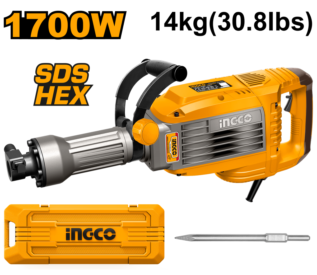 INGCO BREAKER DEMOLITION 1700W PDB170068