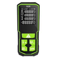 Huepar S120A Laser Distance Measure (120m) | Digital Tape with Angle Sensor & Backlit LCD