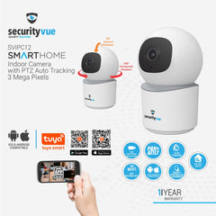 SECURITYVUE SMARTHOME INDOOR CAMERA WITH PTZ AUTO TRACKING 4 MEGA PIXELS