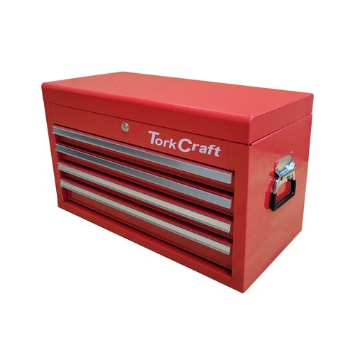 Tork craft Top Box 254pc 4 Drawer & Top Tray 660x310x380mm Pro Tool Box