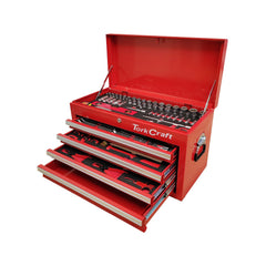 Tork craft Top Box 254pc 4 Drawer & Top Tray 660x310x380mm Pro Tool Box