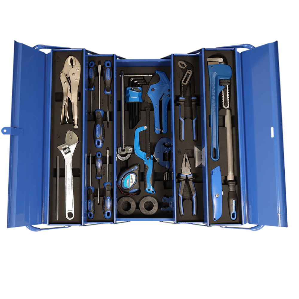 37-Piece Professional Plumbers Tool Kit | Complete Plumbing Repair Set