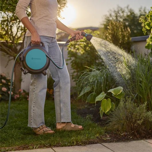 GARDENA Portable Hose Box Move 10m | Easy Crank Rewind | Complete Watering Kit | South Africa