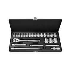 YATO 23-Piece Socket Set 1/2" Drive 10-32mm with Metal Case