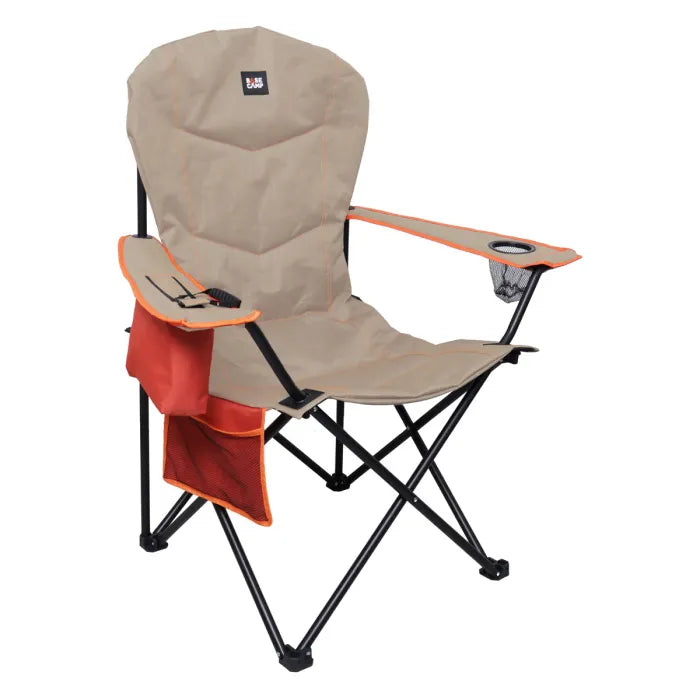 Basecamp Padded Folding Camping Chair | 120kg Capacity with Cup Holder