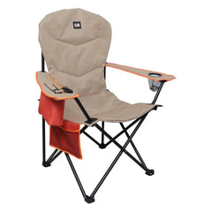 Basecamp Padded Folding Camping Chair | 120kg Capacity with Cup Holder