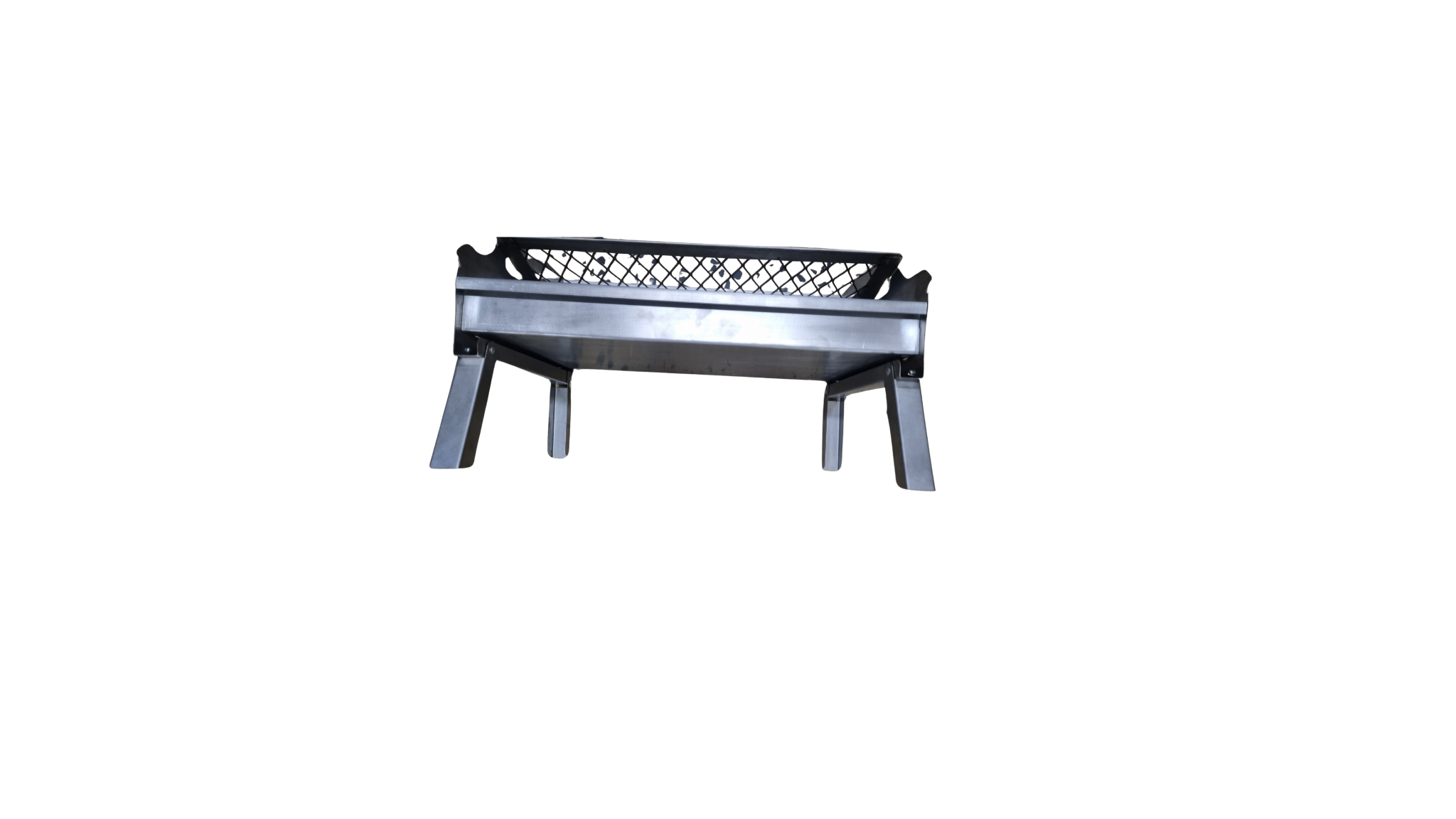 Braai Beach Stainless steel with foldable legs