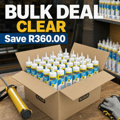 ALCOLIN Contractors Silicone CLEAR Box 24PCS Bulk Box Deal