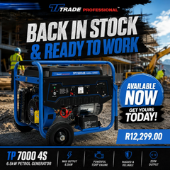 TRADE PROFESSIONAL TP 7000 4S 6.5kW Petrol Generator - Heavy-Duty Power for Job Sites & Backup