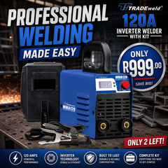 TRADEWELD 120A Inverter Welder with Kit - Compact, Portable & Professional