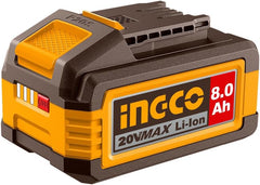 INGCO 20V 8.0Ah Lithium-Ion Battery, P20S Cordless System, LED Power Indicator, High Capacity Rechargeable Battery Pack