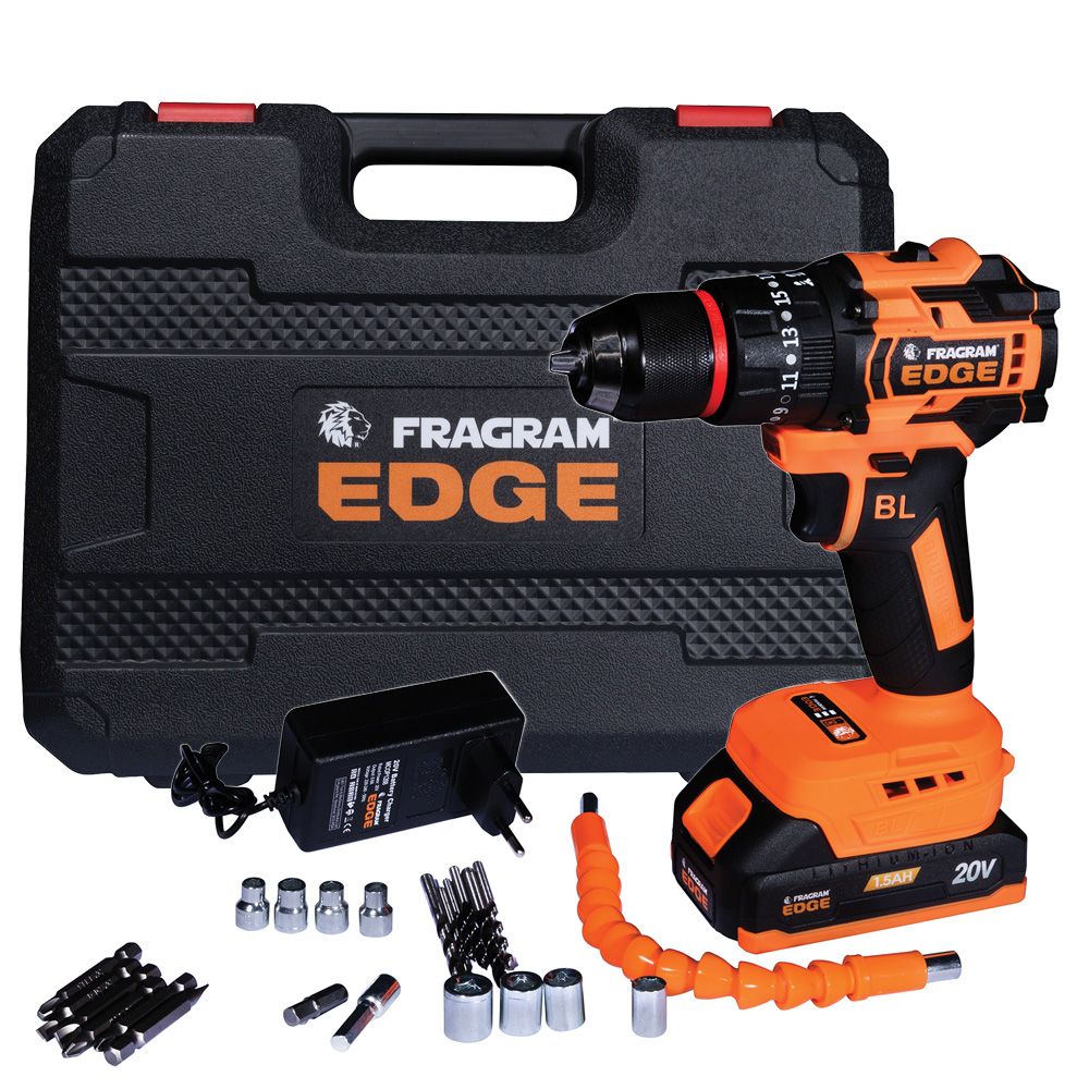 Fragram Edge 20V Brushless Cordless Impact Drill Kit | Battery + Charger + Case | South Africa