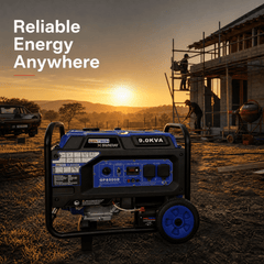Gentech GP8500D 9kVA Electric Start Petrol Generator | 25L Tank | 12Hr Runtime | South Africa