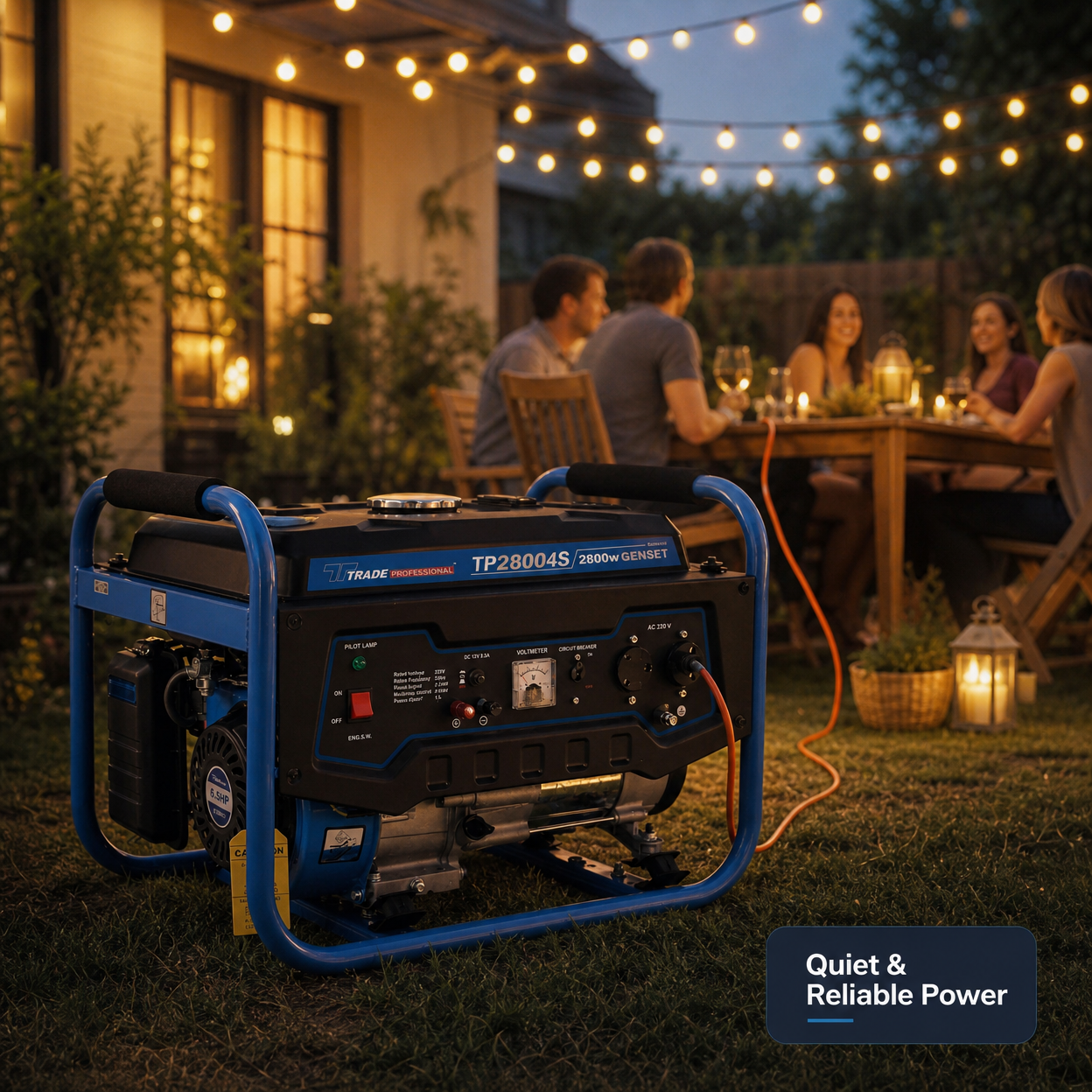 TRADE PROFESSIONAL TP 2800 4S 2.8KW Petrol Generator - Portable Power for Home & Job Sites