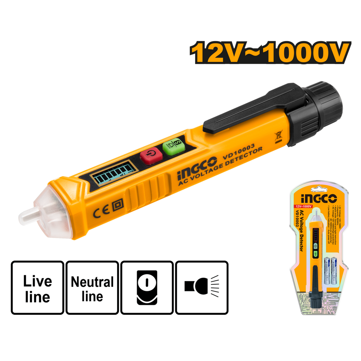 INGCO VOLTAGE DETECTOR AC 1000V NON CONTACT