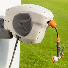 NETA Retractable Hose Reel 25metre - includes sprayer