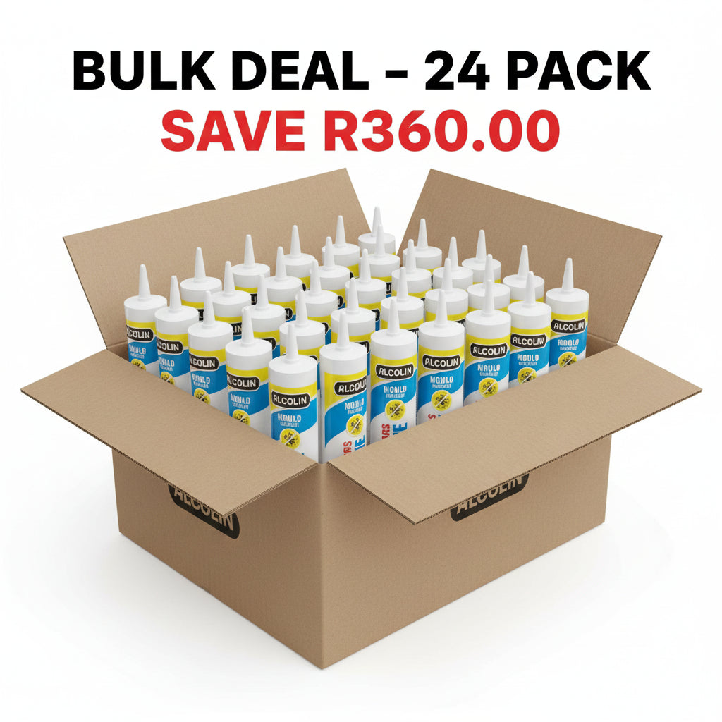 ALCOLIN Contractors Silicone White Box 24PCS Bulk Box Deal