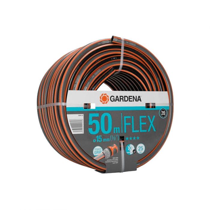 GARDENA Comfort FLEX Garden Hose | 50m × 15mm | Kink-Proof | 20-Year Warranty