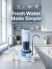 CounterWave Countertop Water Filter – Easy Tap Connection for Cleaner, Better-Tasting Water