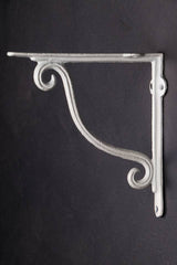 Bracket: Plain Curl: Antique White