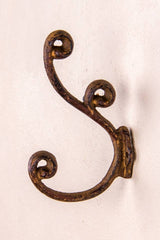 Double Hook: Large: Rust