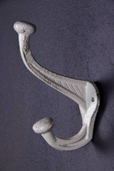 Double Hook: Medium: Antique White