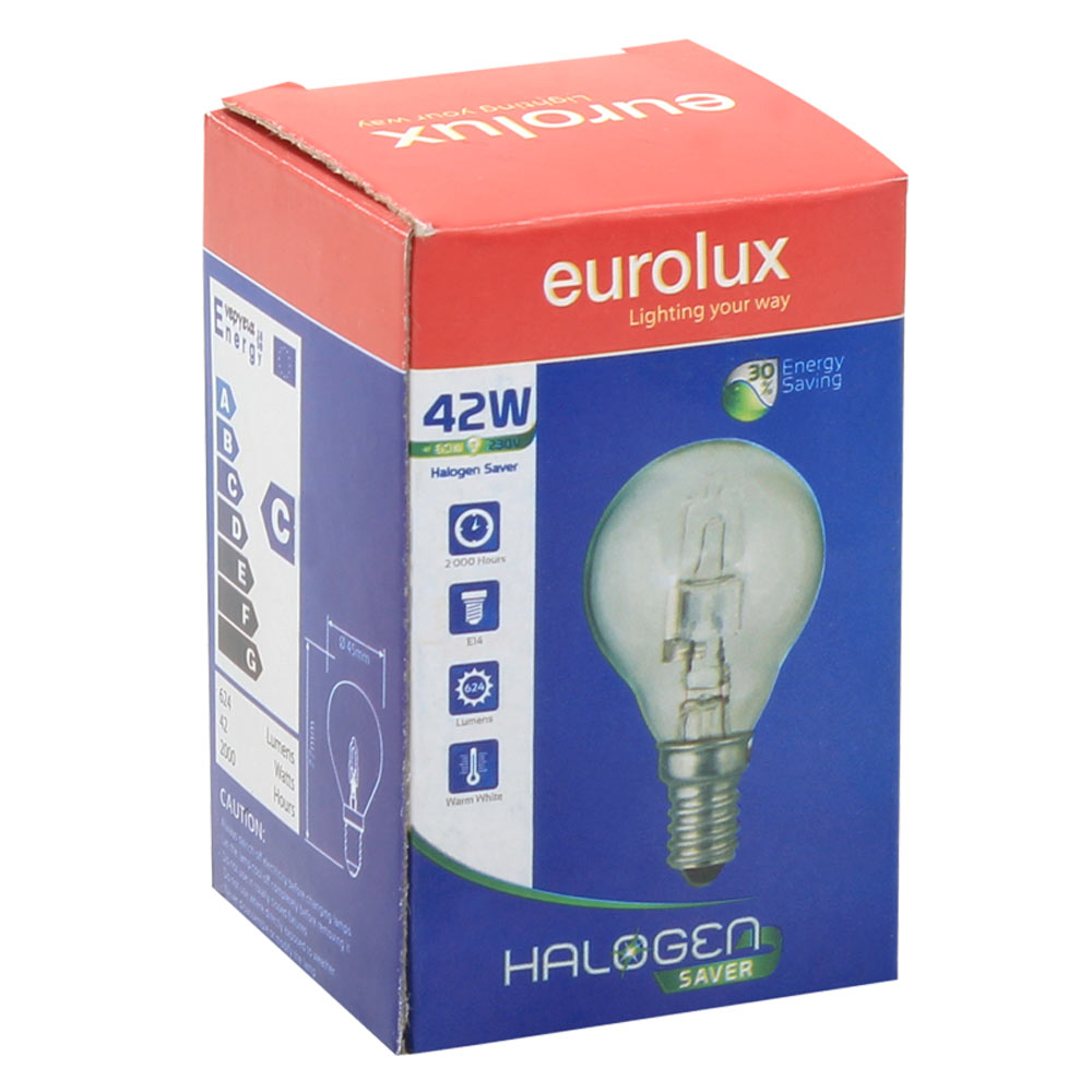 Eurolux E14 42W Clear Golfball Halogen Saver