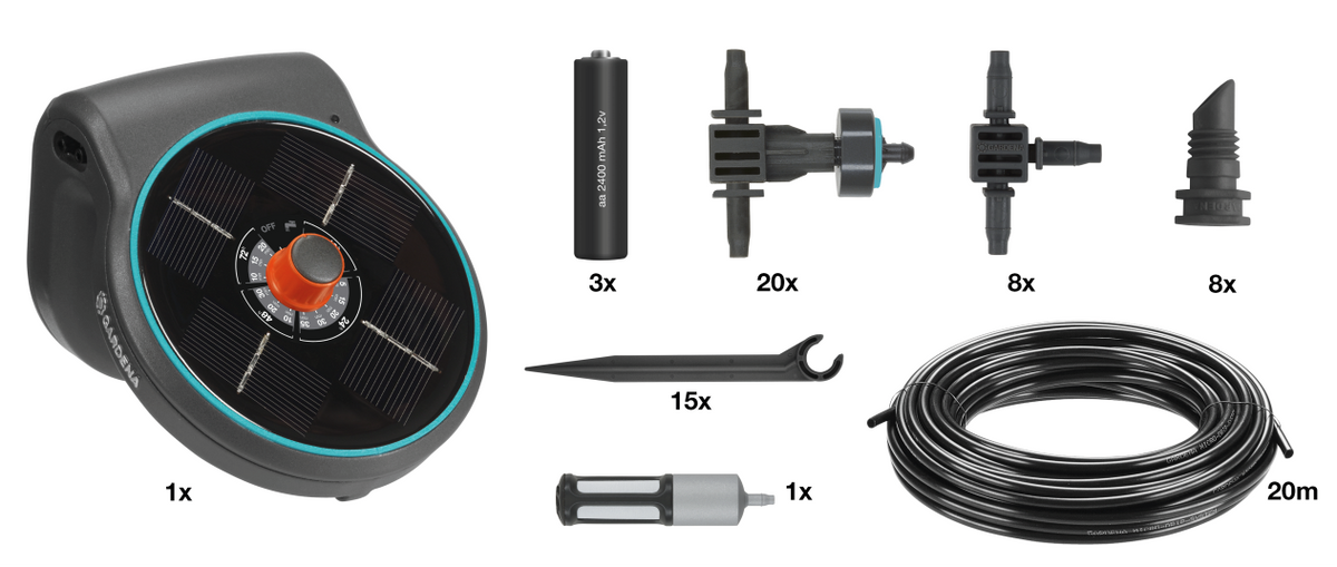 GARDENA Solar-powered Irrigation AquaBloom Set