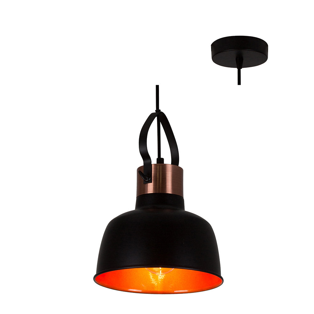 Eurolux Eleanor Pendant Metal Black & Copper