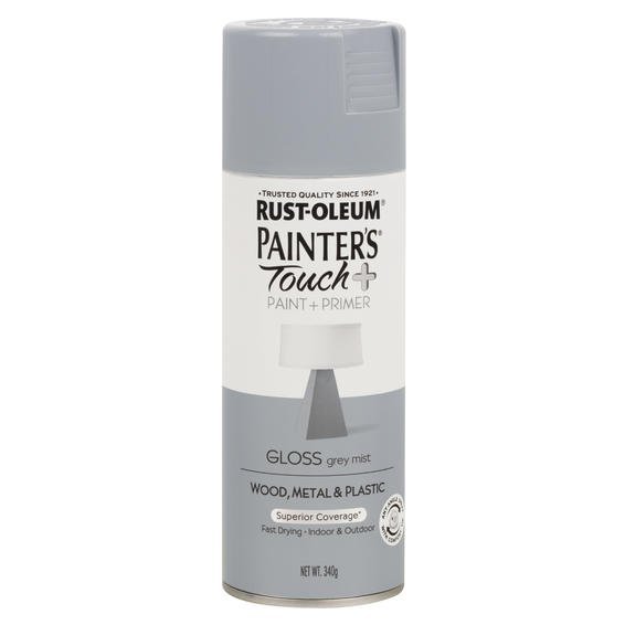 Rust-Oleum Painters Touch Grey Mist Spray Paint 340g