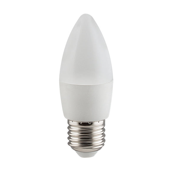 Eurolux Warm White E27 5W Dimmable Opal Candle LED