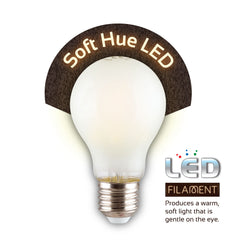 Eurolux Warm White Soft Hue LED Filament E27 6W Globe