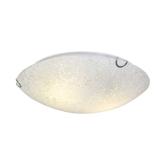 Eurolux Ceiling Light Floral Pattern with Droplet Texture Excl 2 x E27 40W GLS