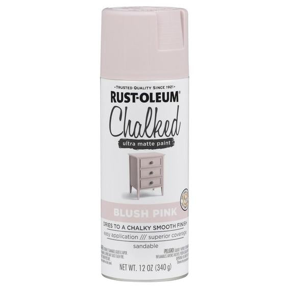 Rust-Oleum Chalked Blush Pink Spray Paint 340g