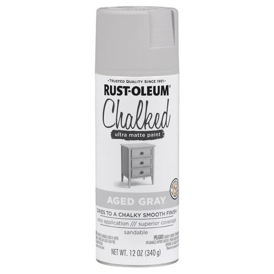 Rust-Oleum Chalked Aged Gray Spray Paint 340g