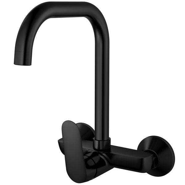 SANTE FE SINK MIXER WALL MOUNT O/S BLACK