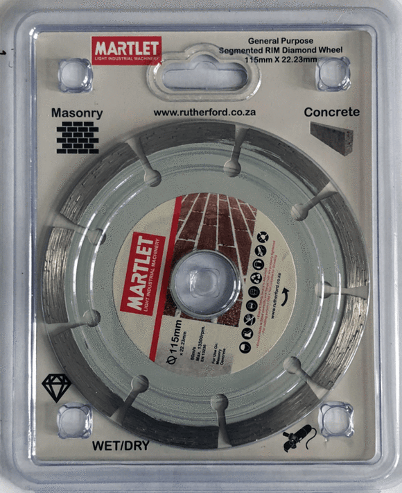 Martlet Diamond Wheel 115MM Segmented
