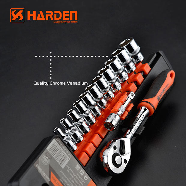 Harden 13 Pieces 6.3mm Socket Sets 510013