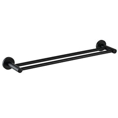 SANTE FE BLCK DOUBLE TOWEL RAIL 600MM