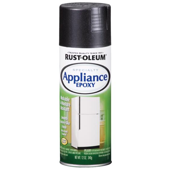 Rust-Oleum Epoxy Appliance Spray Paint Black 340g