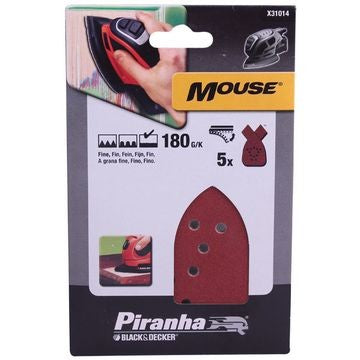 Mouse Sanding Black & Decker 180g 5's