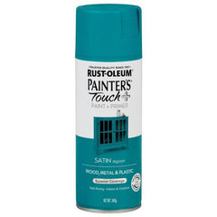 Rust-Oleum Painters Touch Satin Lagoon Spray Paint 340g