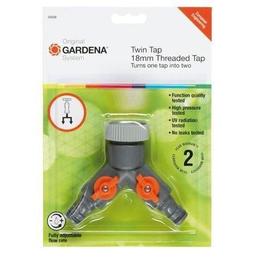 Gardena Twin-Tap Connector (Includes Adapters for All Tap Sizes)